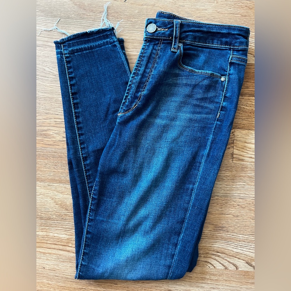 Good American Women's Dark Blue Stretch straight Jeans